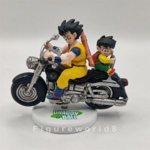 Goku & Gohan Riding Motorcycle Mini Figure Banpresto